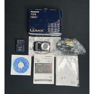 Panasonic LUMIX DMC-TZ5 10X Optical Zoom Digital Camera- Black 9.1